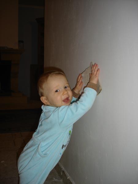 Il a fallu d�tapisser, enduire, poncer, peindre...