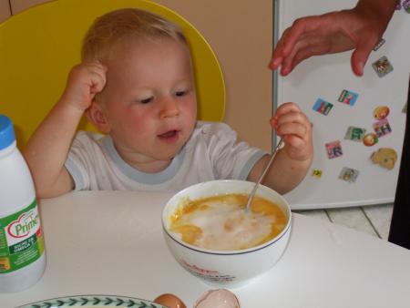 et enfin, on m�lange.